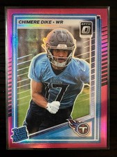 #269 Chimere Dike Rated Rookie Pink Holo Prizm - 2025 Donruss Optic Football