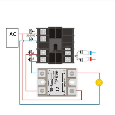 K Thermoelementfühler zusammen mit REX C100 Digital Temp Control Unit Set