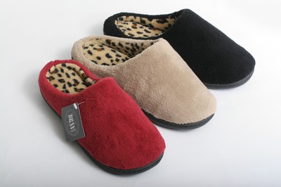 NEW WOMEN COZY LEOPARD PRINT CLOG HOUSE BEDROOM SLIPPERS read sizing information | eBay