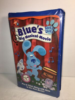 Blue［Times］ VHS Blue's Clues Blue's Big Musical Movie VHS 2000 Periwinkle