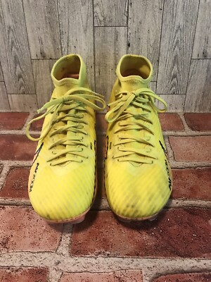 Nike Zoom Air Mercurial Superfly 9 Mens 6.5 Soccer Cleats Yellow/Org  DJ5625-788