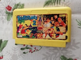 NES FAMICOM THE FLINSTONES  THE SURPRISE AT DINOSAUR PEAK GAME FLINSTONES 1 AND2