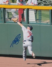 MARK DEROSA  ST. LOUIS CARDINALS    ACTION SIGNED 8x10