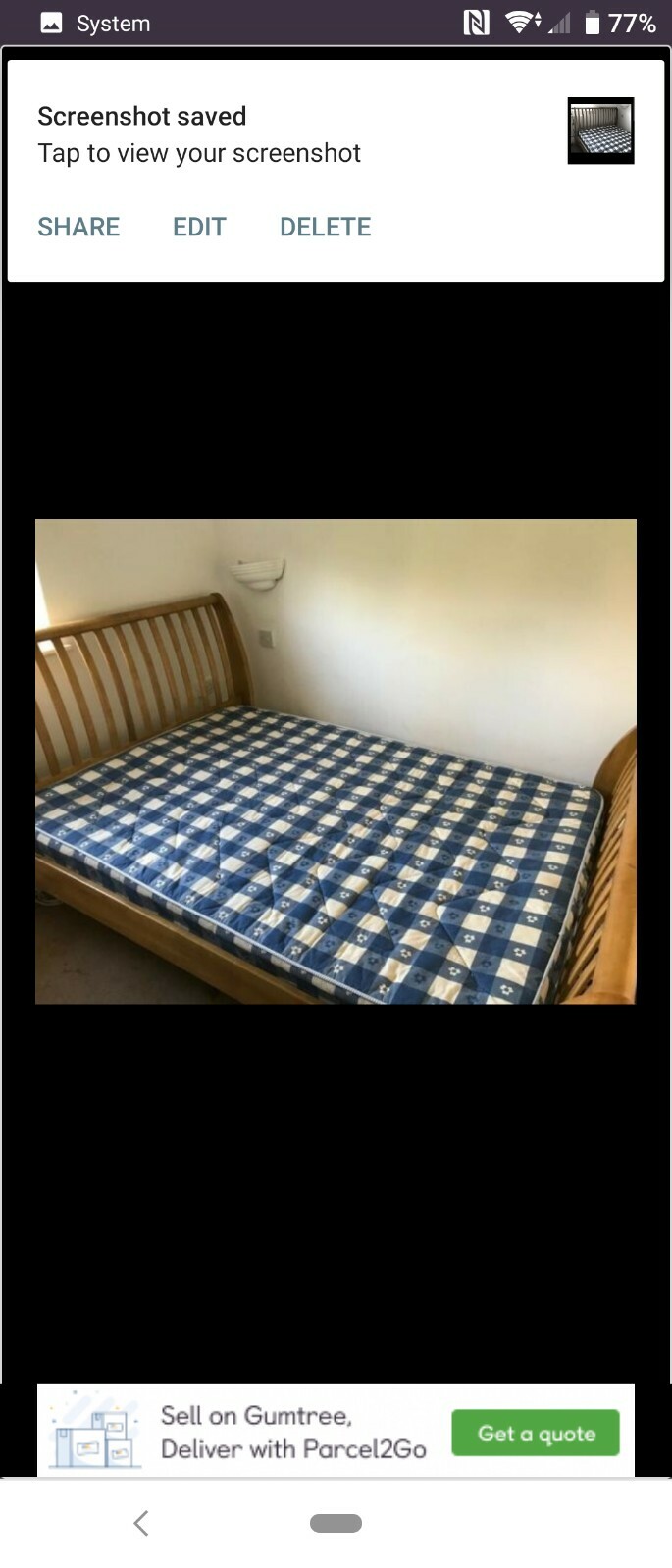 starry night inflatable double bed with frame