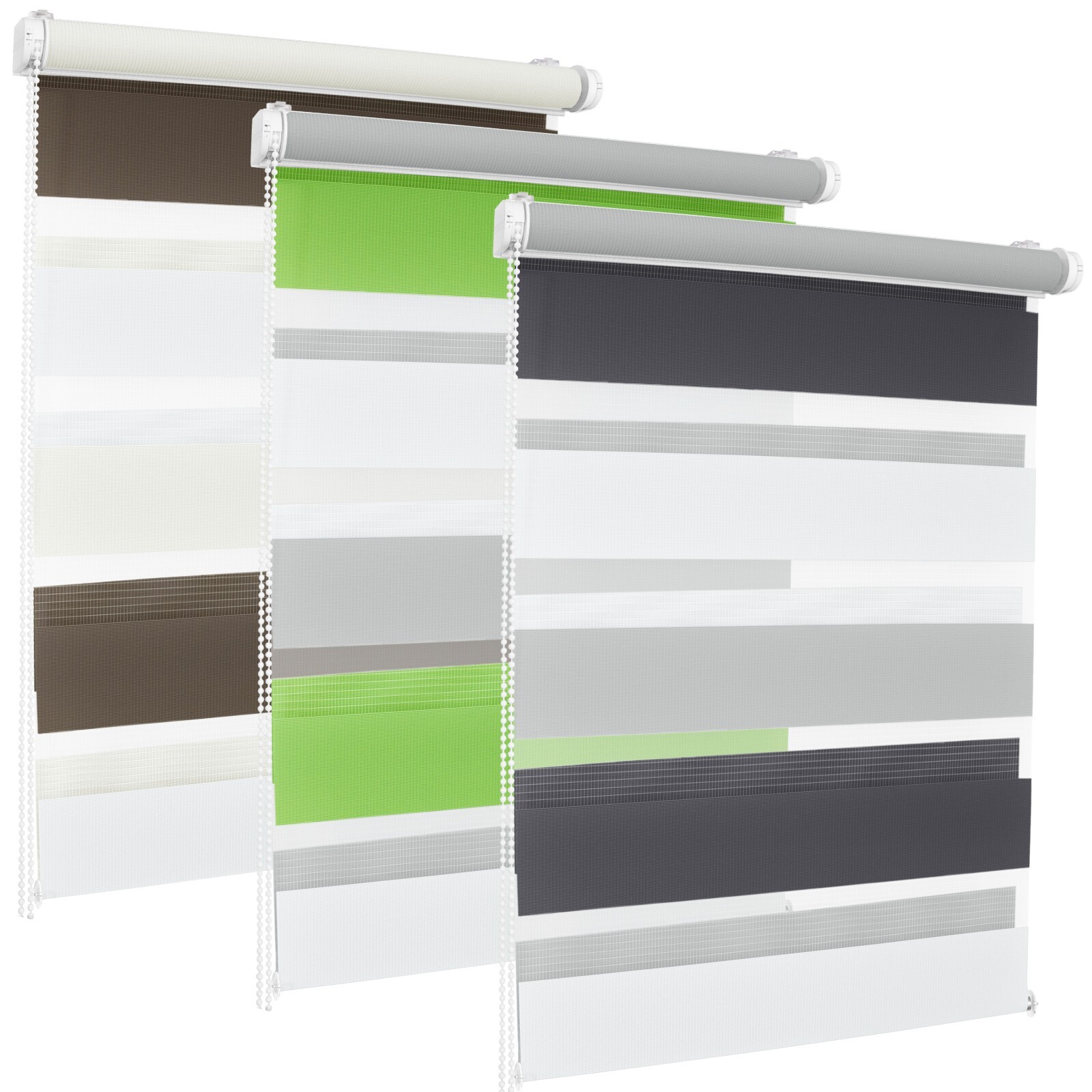 ROLLMAXXX Duo-Rollo 80x150cm Orange - Verdunkelungsrollo Ohne Bohren