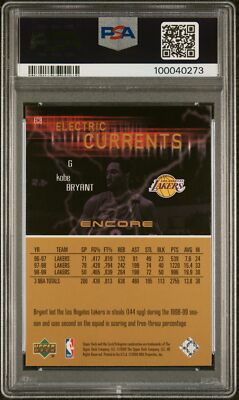 1999 UD ENCORE ELECTRIC CURRENTS #EC8 KOBE BRYANT PSA 10 | eBay