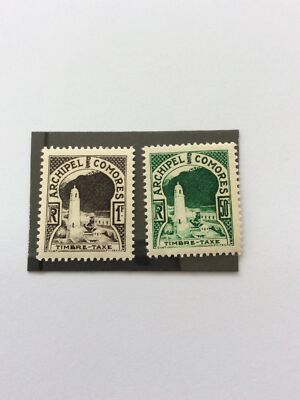 Archipel Des Comores Timbre-Taxe Stamps Mint 50c & 1f as pictured. Free ...