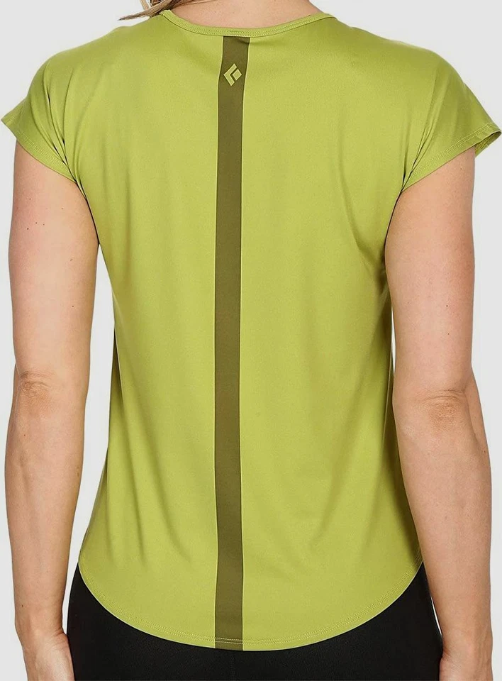 NWT $85 Black Diamond Women Green Short-Sleeve Round-Neck Tee T-Shirt Top Size M - Image 2 of 2