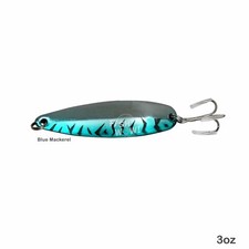 3oz Fishing Spoons Jig Treble Hook Holographic Laser casting crocodile bait New