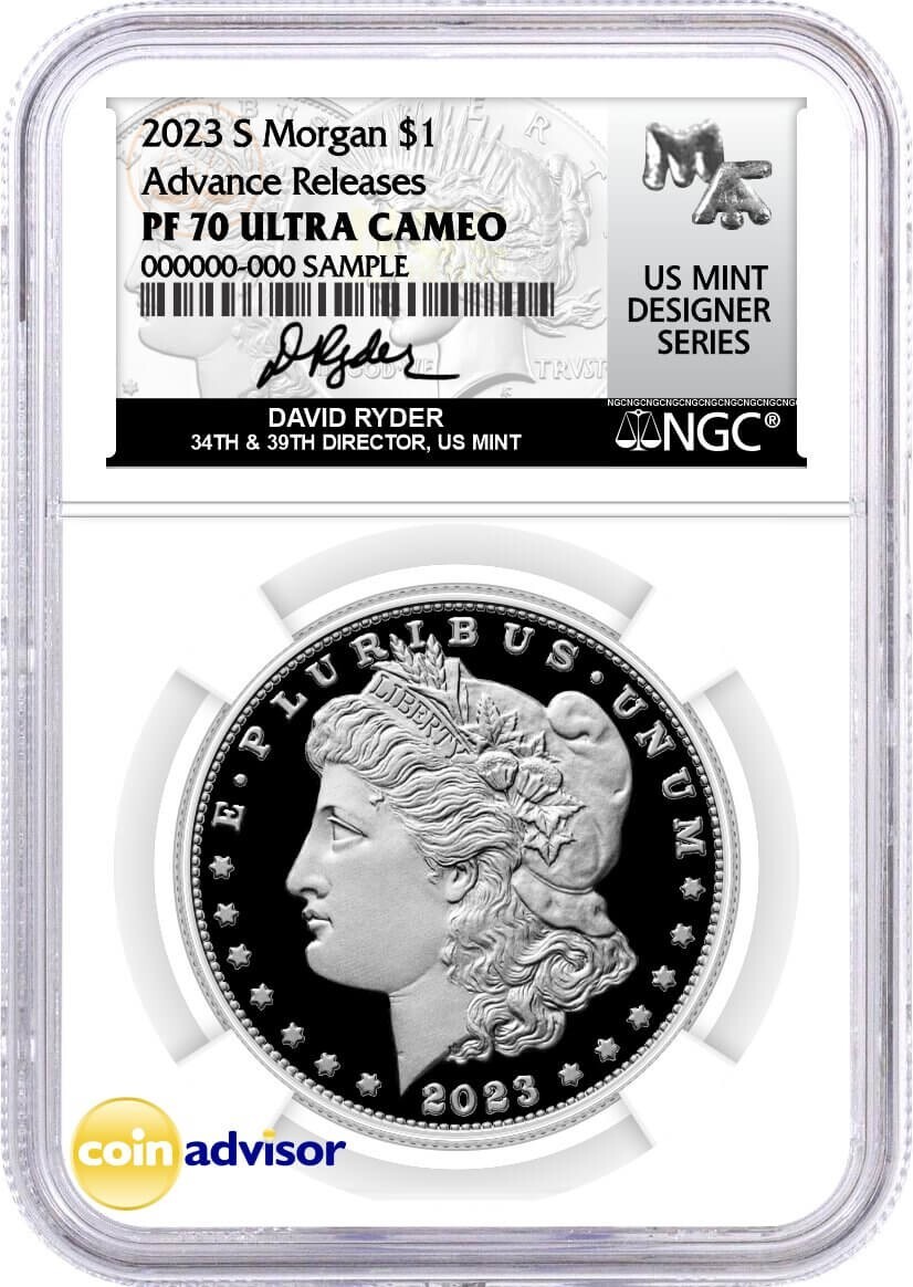 2023年 BNTA 2オンス 銀貨 NGC PF70 ULTRA CAMEO 2023 S Proof Silver Morgan Dollar NGC PF70 Ultra Cameo Advance