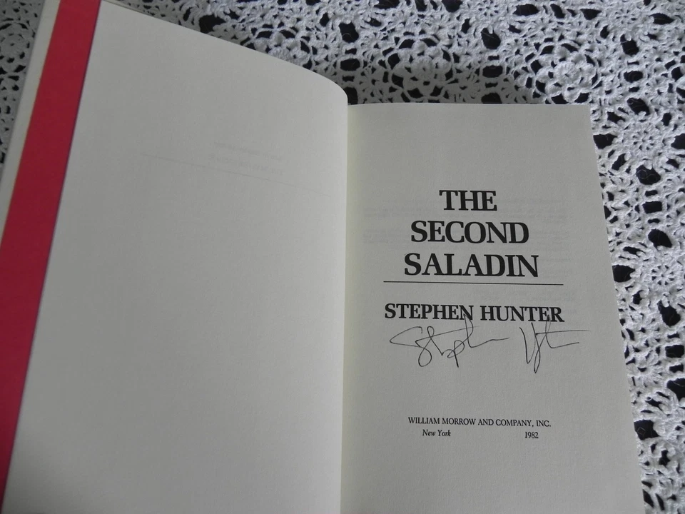 SIGNED Second Saladin by Stephen Hunter Stated 1st Edition 1st Printing HC Foto 2 de 4