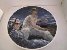 Vintage Made in USA Collector Plate Couple in a Boat