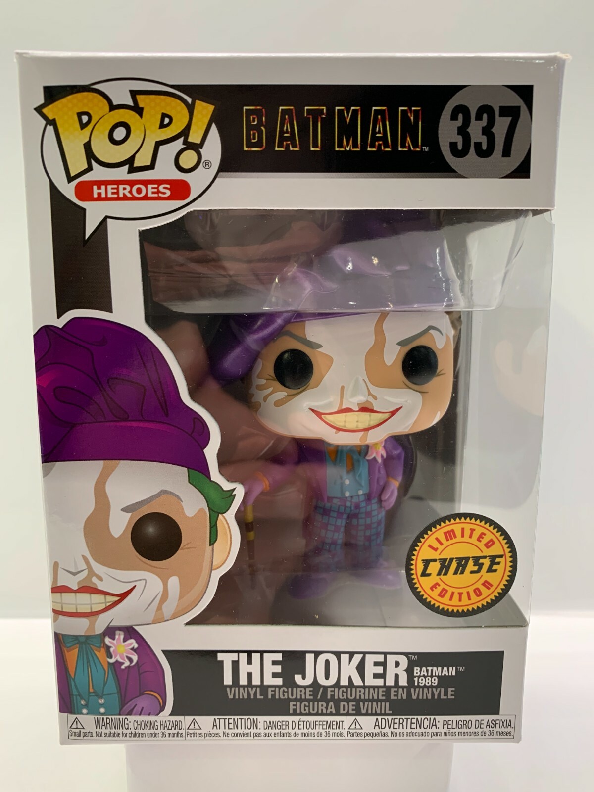 FUNKO POP HEROES THE JOKER 337 CHASE LIMITED EDITION - NEW - BATMAN 1989