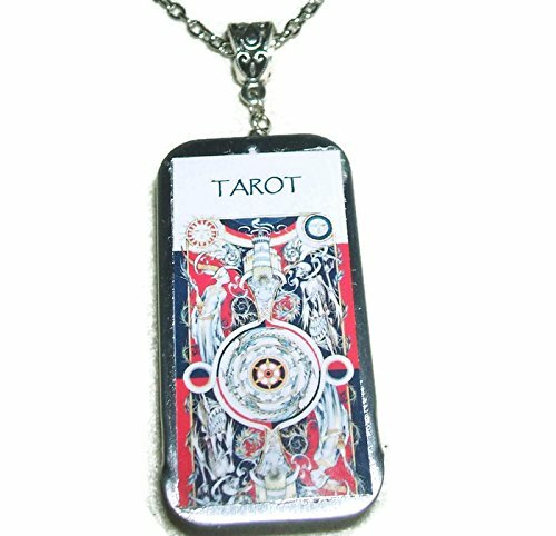 TAROT CARD NECKLACE Fortune Teller Pendant Mini Deck Major Arcana Hidden Inside - Picture 2 of 5