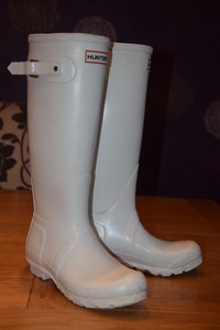 hunter white wellies