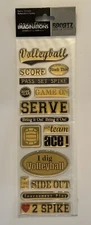Creative Imaginations VOLLEYBALL Epoxy Stickers DANELLE JOHNSON