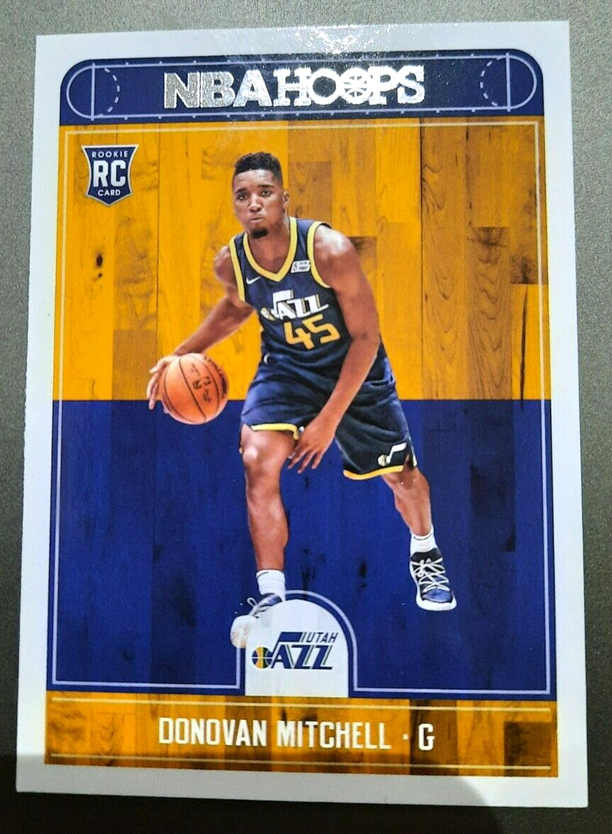 DONOVAN MITCHELL-ROOKIE RC-2017 2018 NBA HOOPS 🏀 BASKETBALL CARD