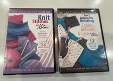 3 DVD Lot Can  t Believe I  m Knitting, Knit Stitches  Can  t Believe Crocheting