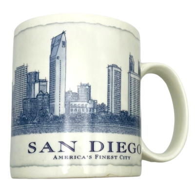 Starbucks Coffee Mug Architecture Series San Diego Finest City 2008 Cup 18  Oz | eBay