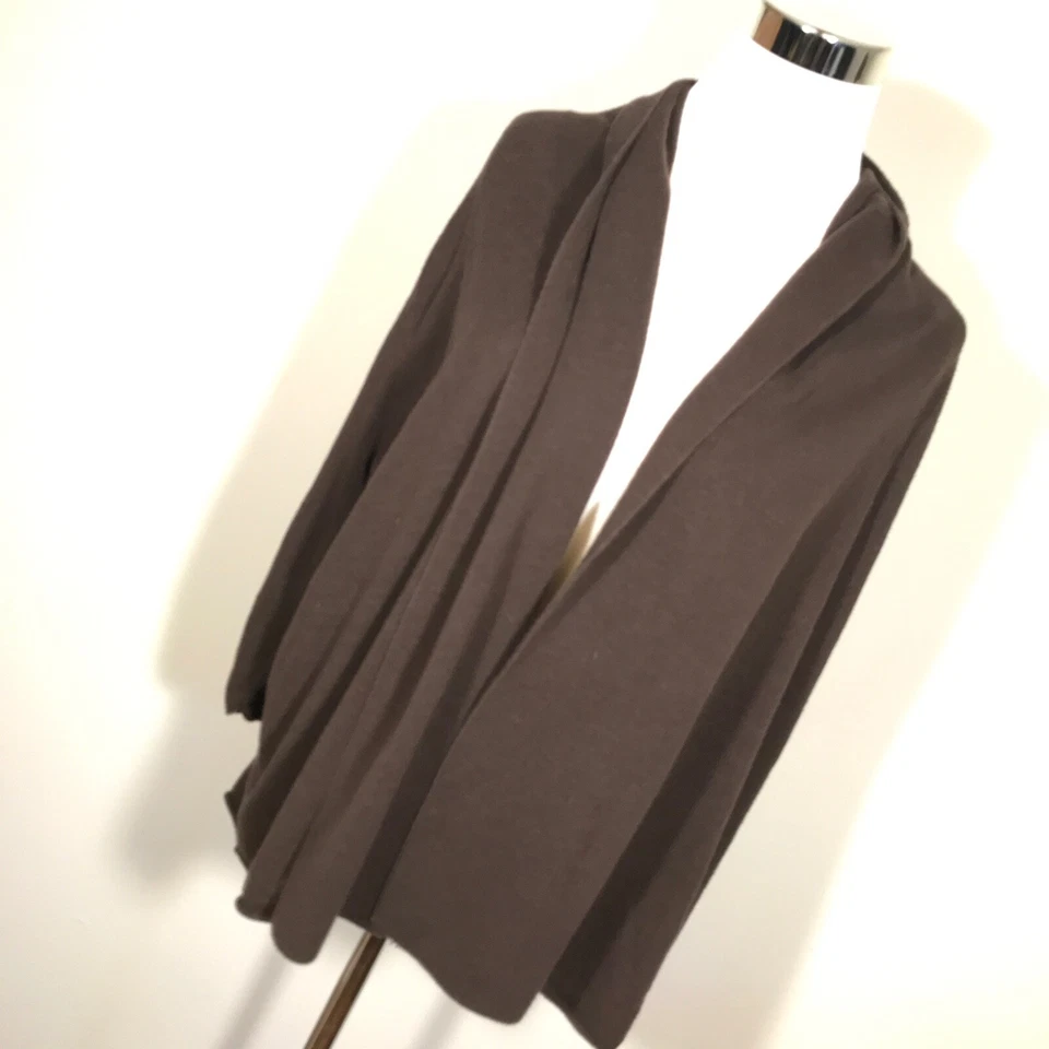 Suéter chal tejido Sonoma para mujer 2X manga larga marrón Foto 2 de 4