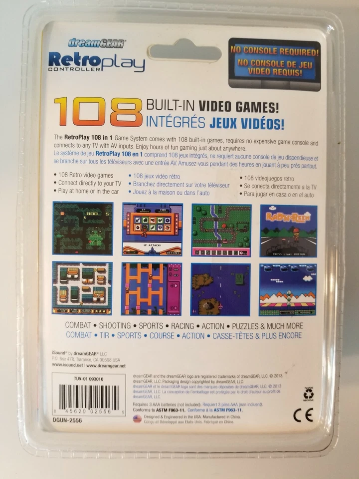 dreamGEAR My Arcade Retroplay Plug 'N Play with 108 built-in games - Image 4 of 4