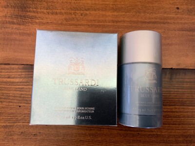 TRUSSARDI BLUE LAND Eau De Toilette Spray 50ml 1.7 fl.oz & Deodorant RARE Vintag