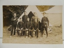 WW1 ARMY SOLDIERS IN CAMP WAR PHOTOGRAPH 