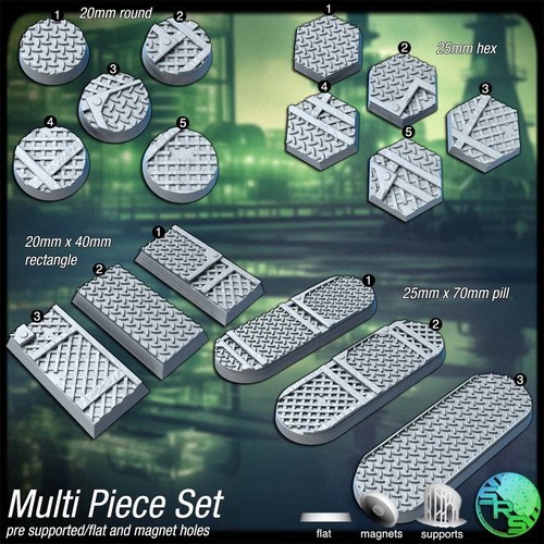 Industrial bases Legion Terrain Scenery Tabletop Miniatures 28mm - Picture 10 of 18