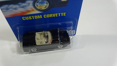 1991 Hot Wheels Die Cast Car Black Sparkle Custom Corvette #200 - #2898 - Picture 9 of 10