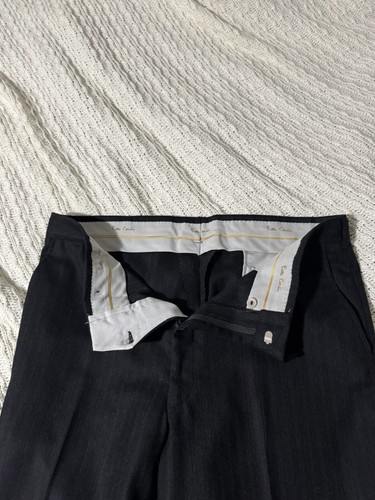 Vintage Pierre Cardin Charcoal Suit 100% Wool USA 40r Estimated 36W29L - Picture 11 of 16
