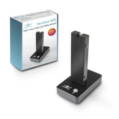 Vantec NexStar SX, USB 3.1 Gen 2 Type C M.2 NVMe SSD Dock