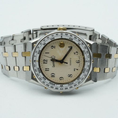 EBERHARD ROYAL Quarzo Orologio Donna Acciaio Con Nastro 34MM Vintage Raro - Foto 6 di 9