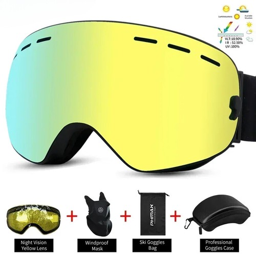 Ski-/Snowboardbrille für Herren Damen, OTG Schneebrille Antibeschlag UV-Schutz - Bild 7 von 33