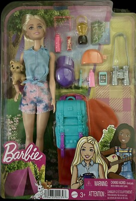 2022 Barbie  It Takes Two  Malibu Camping Play set with Pet Puppy