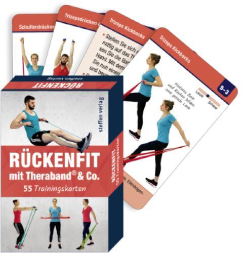 Thumbnail - Trainingskarten Rückenfit Mit Theraband® & Co. 55 Trainingskarten 6081