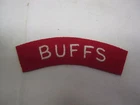 Patch- WW2 BUFFS Shoulder Title Patch / Cloth Badge
