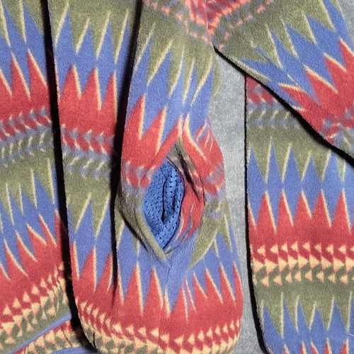 Maglione Vintage Patagonia Synchilla Uomo Grande Acque Ridenti Minnehaha Aztec Snap - Foto 5 di 10