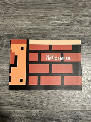 SUPER MARIO MAKER Art Works Fan Book Nintedno Wii 2015 Japan Ltd