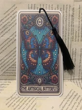 The Antisocial Butterfly Tarot Bookmark