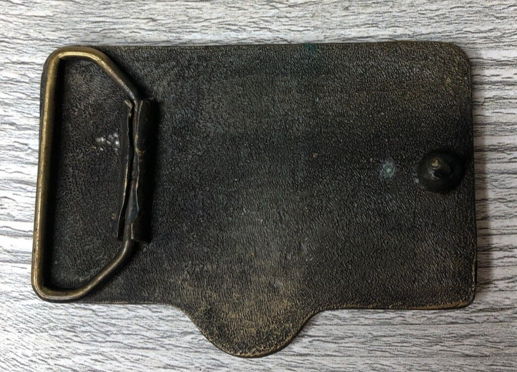 Vintage Coors Banquet Beer Waterfall Lions Belt Buckle Adolph Coors