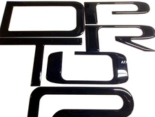 3D BLACK DOMED RAISED TRD PRO BEDSIDE LETTERS FOR TOYOTA TUNDRA 2014-21 SET OF 2
