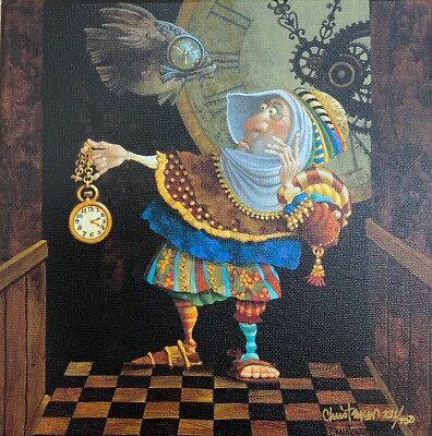 Tempus Fugit- James Christensen signed and numbered/ canvas (Free Shipping)