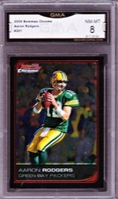 2006 Bowman Chrome #201 AARON RODGERS - GMA 8  Green Bay Packers