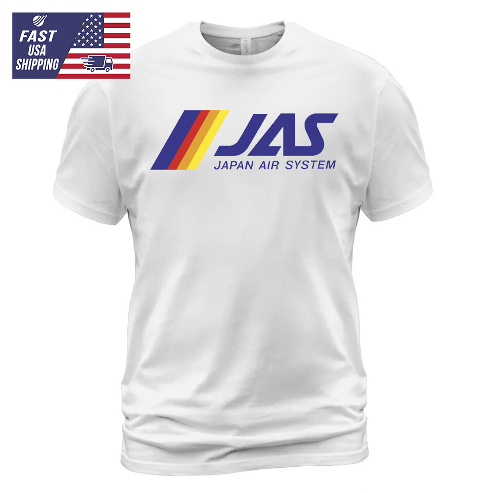 Japan Air System Logo T-Shirt Made in USA Size S-5XL