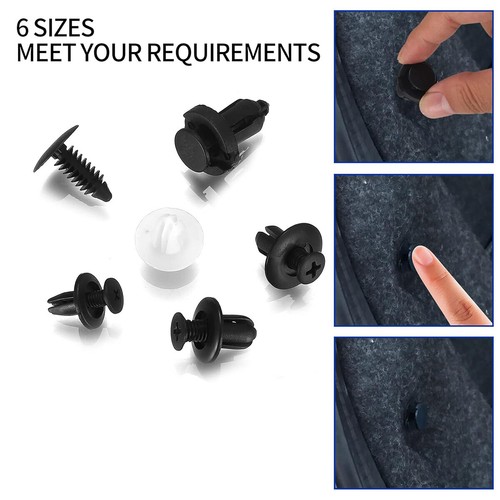 100 teiliges Auto KFZ Spreiznieten Sortiment Innen Autotür Befestigung Clips Kit - Bild 3 von 15