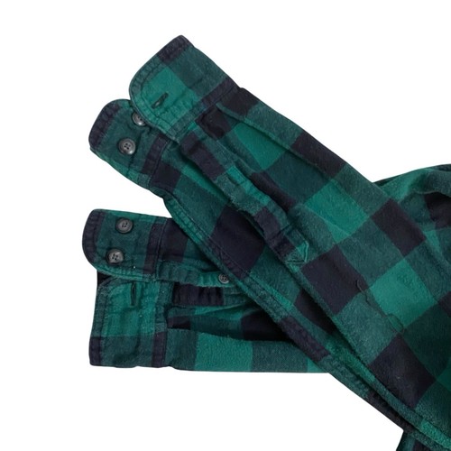 Upcycled Flannel Shirt Womens XL Shacket Lucky Grunge St Patricks Day Green Art - Picture 5 of 17