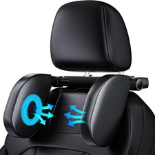 KopfstüTze Auto Kinder, 180° Verstellbares Atmungsaktiv Leder Nackenstütze auto
