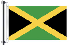 Bandiera Giamaica 3x5 piedi bandiera casa PREMIUM, resistente allo sbiadimento, due tamburi metallici...