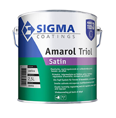 SIGMA Amarol Triol satin 2,5 Liter weiss - Ein-Topf-System (28,58  /L)