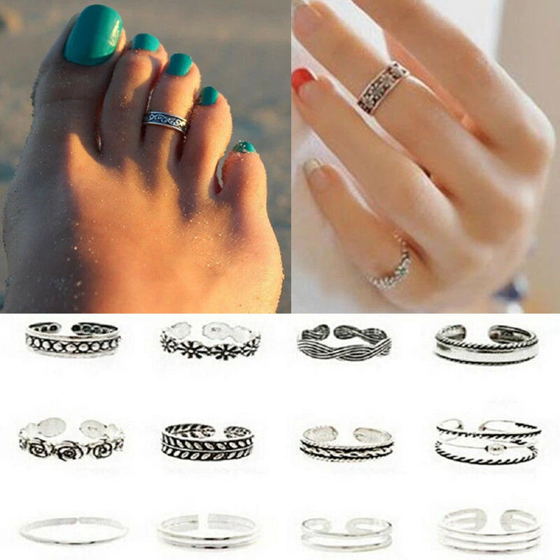 Cuban link shop toe ring